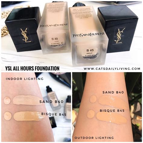 ysl all hours foundation old vs new|ysl all hours foundation shades.